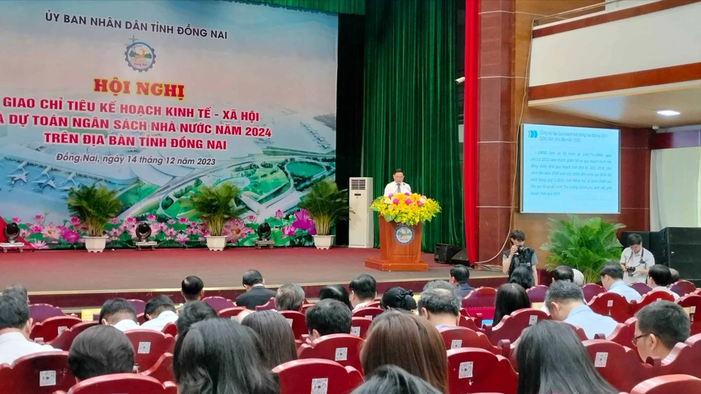 Hội nghị giao chỉ tiêu kế hoạch – xã hội và dự toán ngân sách năm 2024