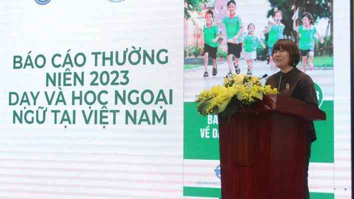 Công bố báo cáo thường niên 2023 với chủ đề “dạy và học ngoại ngữ tại Việt Nam”