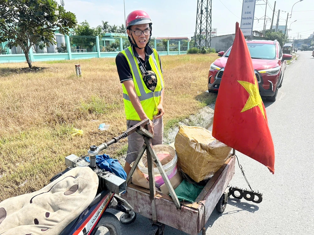 Xe hút đinh miễn phí trên quốc lộ 1