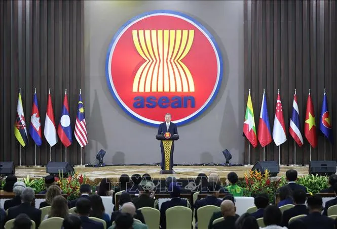 Tổng Bí thư Tô Lâm phát biểu tại Lễ kỷ niệm 30 năm Việt Nam gia nhập ASEAN ngày 10-3-2025. Ảnh: TTXVN anh2-9883.jpg.jpg