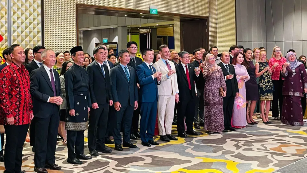 Các đại biểu tham dự lễ kỷ niệm 68 năm Quốc khánh Malaysia. Ảnh: PHƯƠNG NAM