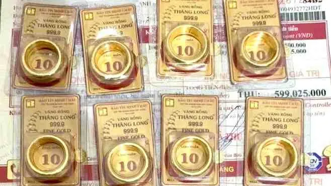 Vàng nhẫn 9999 trưa nay 17-10 tăng thêm 1,9 triệu đồng/lượng