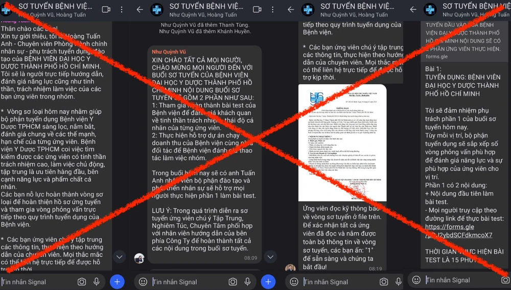Giả mạo danh nghĩa Bệnh viện Đại học Y Dược TPHCM để lừa đảo 