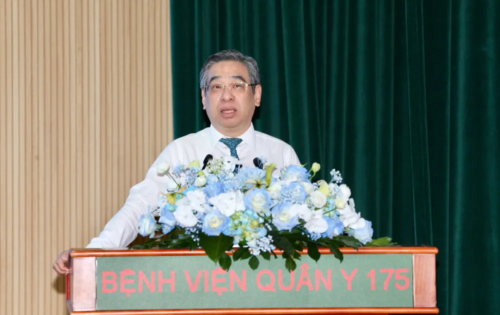 Đồng chí Nguyễn Phước Lộc, Phó Bí thư Thành ủy TPHCM phát biểu chỉ đạo tại hội nghị. Ảnh: DŨNG PHƯƠNG z7051462711702_9723db6cf9eeaf9b4f320592a25088d1.jpg