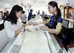 Giá vàng ở mức cao nhất trong 2 tuần qua