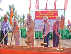 Hơn 4 tỷ đồng xây dựng trường THCS chất lượng cao ở Bến Tre
