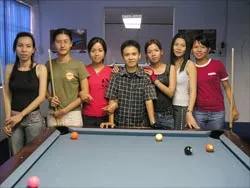 Những bóng hồng trong đội billiards TPHCM