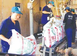 Giá urê nhập khẩu tăng thêm 10 USD/tấn