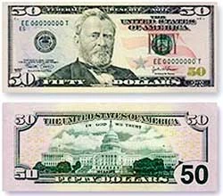 Mỹ phát hành đồng 50 USD mới