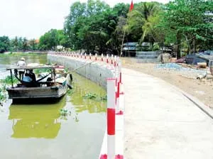 Hoàn thành công trình chống sạt lở khu vực nhà thờ Lasan-Mai thôn