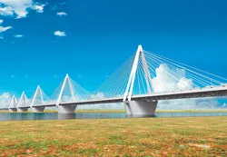 Thống nhất trình phương án cầu treo dây văng 5 trụ tháp