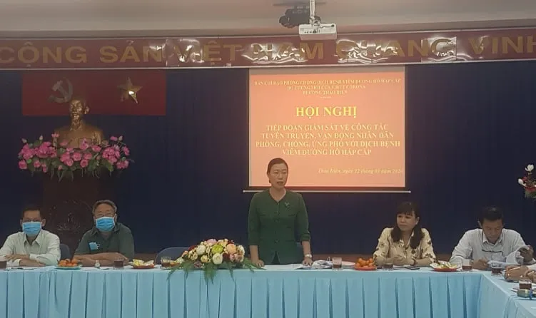 Đoàn giám sát về tuyên truyền, vận động phòng chống Covid-19 kiểm tra thực tế tại phường Thảo Điền ảnh 3