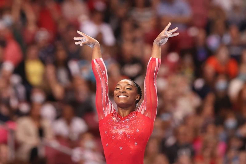 Simone Biles – niềm hy vọng huy chương của TDDC Mỹ. ẢNH: GETTY