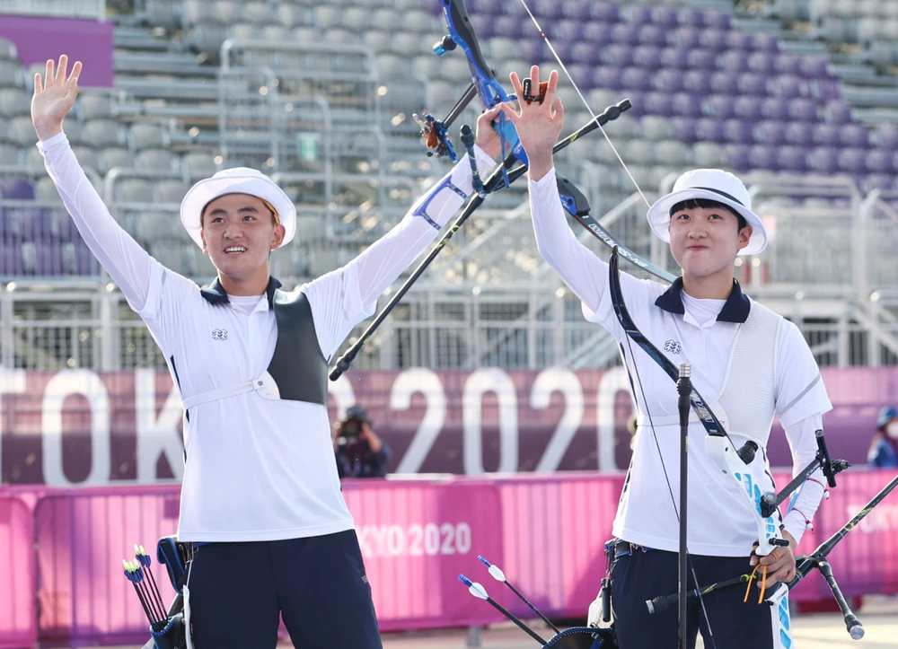 Hàn Quốc có tấm HCV Olympic Tokyo đầu tiên ở môn bắn cung.