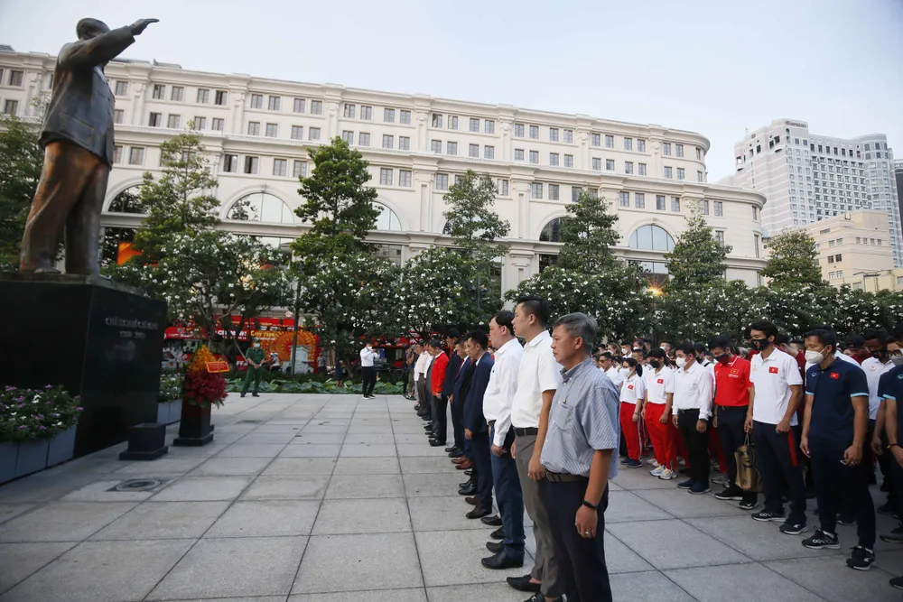 Đoàn thể thao Việt Nam khu vực phía Nam họp mặt tham dự SEA Games 31 ảnh 5