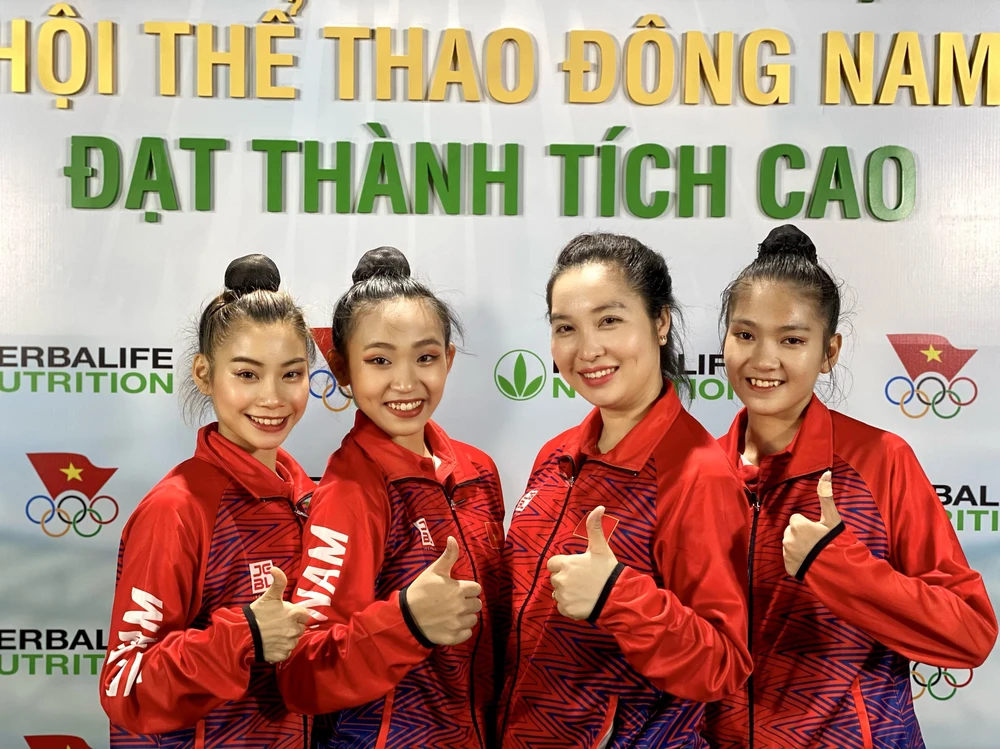 Các thành viên của TDNT TPHCM góp mặt ở đội tuyển quốc gia dự SEA Games 31. Ảnh: LÊ THY