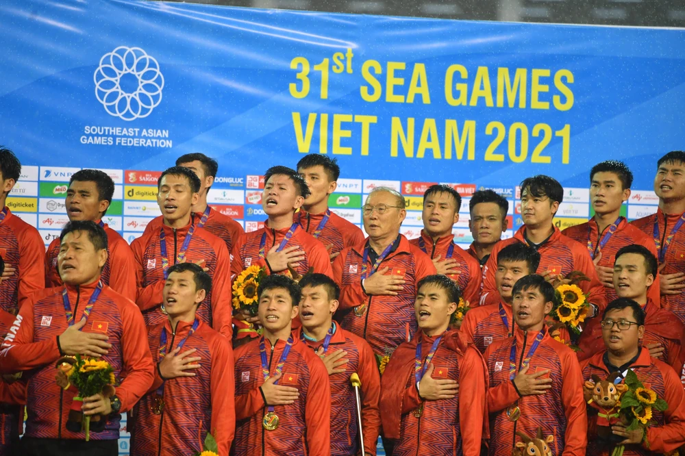 U23 Việt Nam giành tấm HCV cuối cùng tại SEA Games 31. Ảnh: DŨNG PHƯƠNG