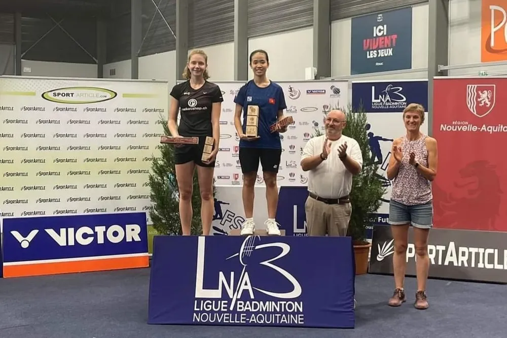 Vũ Thị Anh Thư xuất sắc vô địch giải cầu lông Nouvelle-Aquitaine 2022