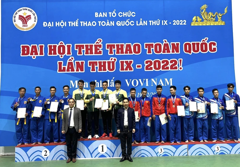 Vovinam TPHCM giành HCV nội dung đòn chân tấn công nam