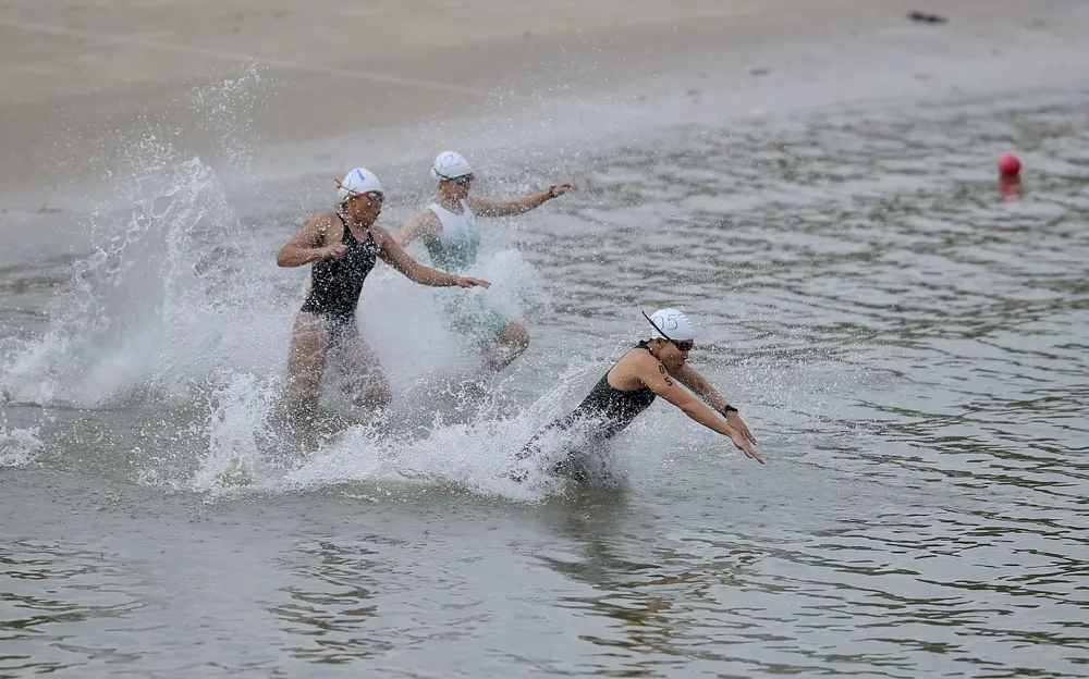 Triathlon TPHCM gây ấn tượng tại Đại hội Thể thao toàn quốc 2022. Ảnh: DŨNG PHƯƠNG