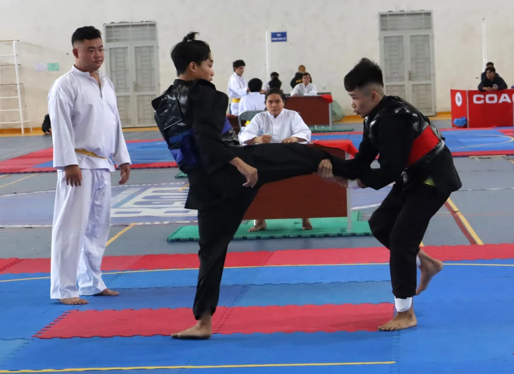 Hơn 500 VĐV tham gia tranh tài tại giải pencak silat học sinh TPHCM 2023. Ảnh: THANH TÙNG