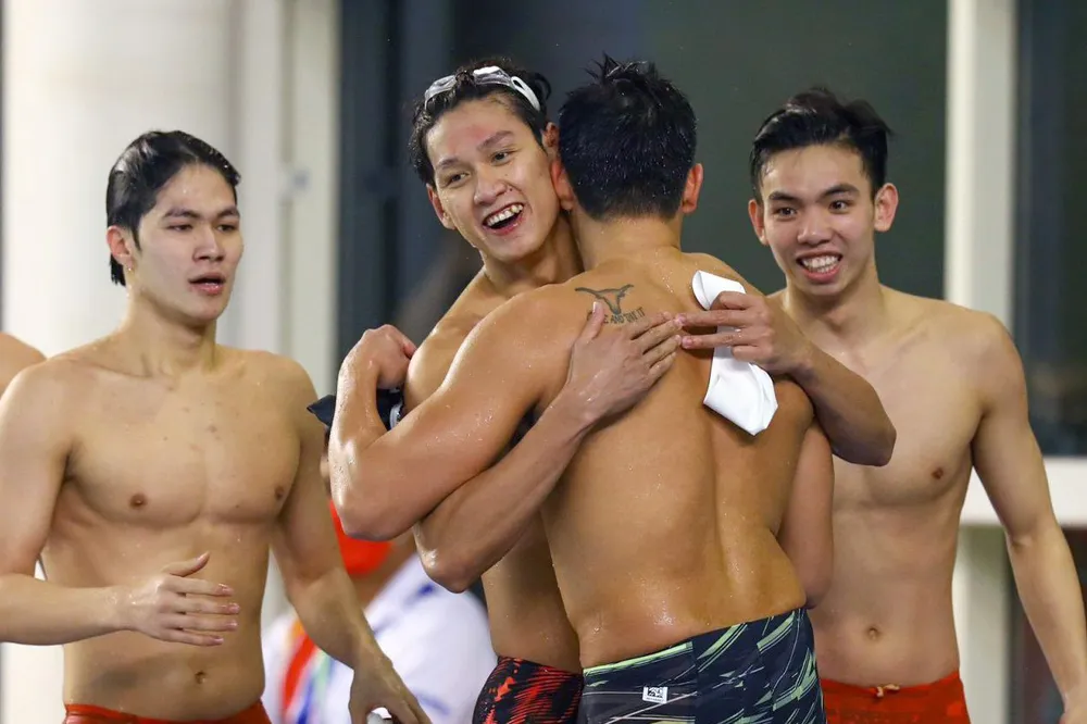 Bơi Việt Nam gây tiếng vang bằng 2 tấm HCV ở nội dung tiếp sức ở SEA Games 31. Ảnh: DŨNG PHƯƠNG Bơi Việt Nam gây tiếng vang bằng 2 tấm HCV ở nội dung tiếp sức ở SEA Games 31. Ảnh: DŨNG PHƯƠNG