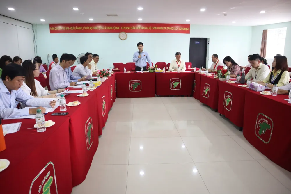 Buổi khảo sát và làm việc của đoàn đại biểu Ban Văn hóa - Xã hội HĐND TPHCM do ông Nguyễn Minh Nhựt - Phó Trưởng Ban VH-XH chủ trì. Ảnh: THANH TÙNG