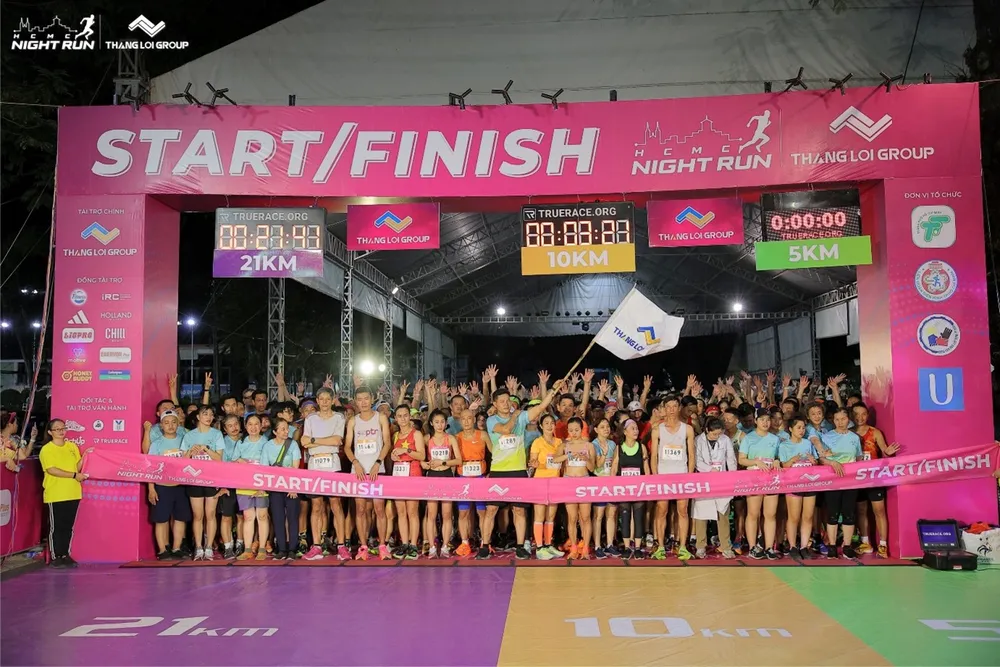 Ho Chi Minh City Night Run Thang Loi Group mùa 2 thu hút nhiều sự quan tâm của các "chân chạy"