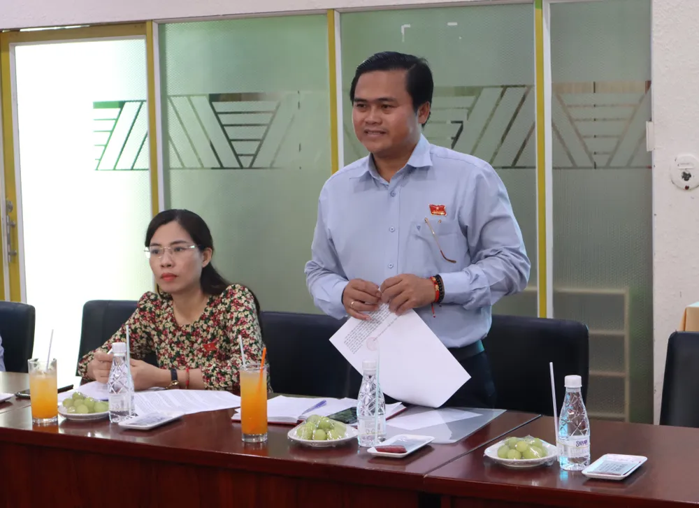 Trưởng Ban VH-XH HĐND TPHCM Cao Thanh Bình phát biểu tại buổi làm việc. Ảnh: THANH TÙNG Trưởng Ban VH-XH HĐND TPHCM Cao Thanh Bình phát biểu tại buổi làm việc. Ảnh: THANH TÙNG