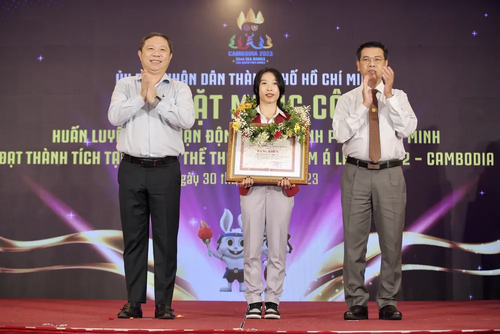 Trần Ngọc Thúy Vi (aerobic) đóng góp 2 HCV cho đội tuyển aerobic Việt Nam. Ảnh: DŨNG PHƯƠNG