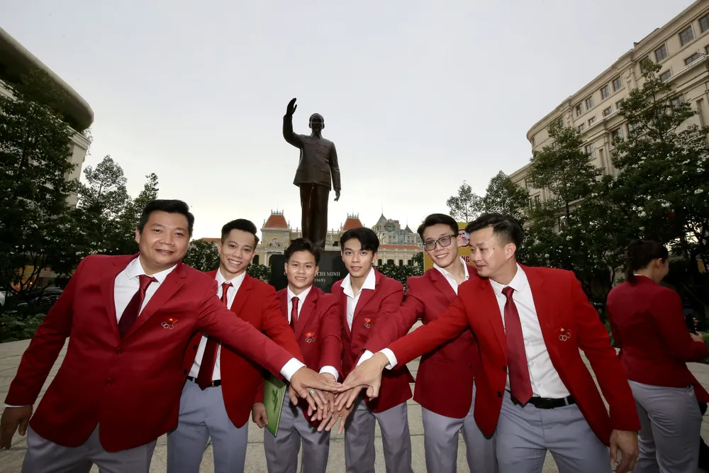 Các tuyển thủ TDDC TPHCM đóng góp 3/4 HCV của đội tuyển Việt Nam. Ảnh: DŨNG PHƯƠNG