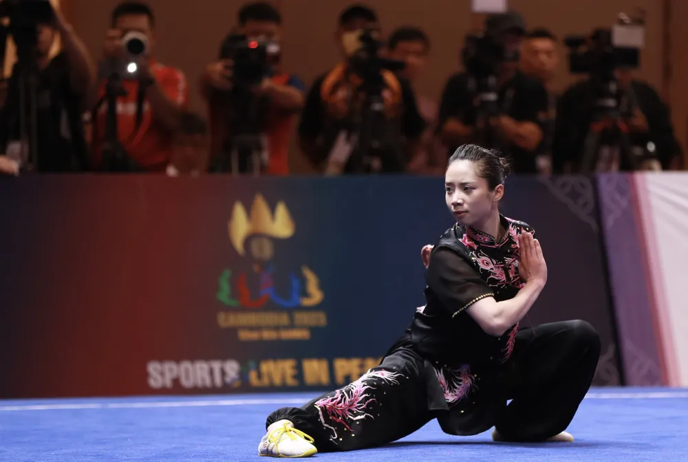 Dương Thúy Vi là gương mặt trọng điểm của đội tuyển wushu Việt Nam tại đấu trường châu Á sắp tới. Ảnh: DŨNG PHƯƠNG Dương Thúy Vi là gương mặt trọng điểm của đội tuyển wushu Việt Nam tại đấu trường châu Á sắp tới. Ảnh: DŨNG PHƯƠNG