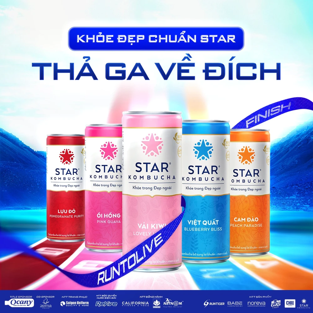 Star Kombucha đồng hành cùng các vận động viên tại Run To Live 2024