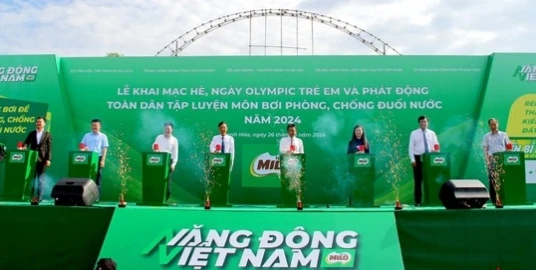 Chính thức khai mạc hè, Ngày Olympic trẻ em và phát động toàn dân tập luyện môn bơi phòng, chống đuối nước năm 2024