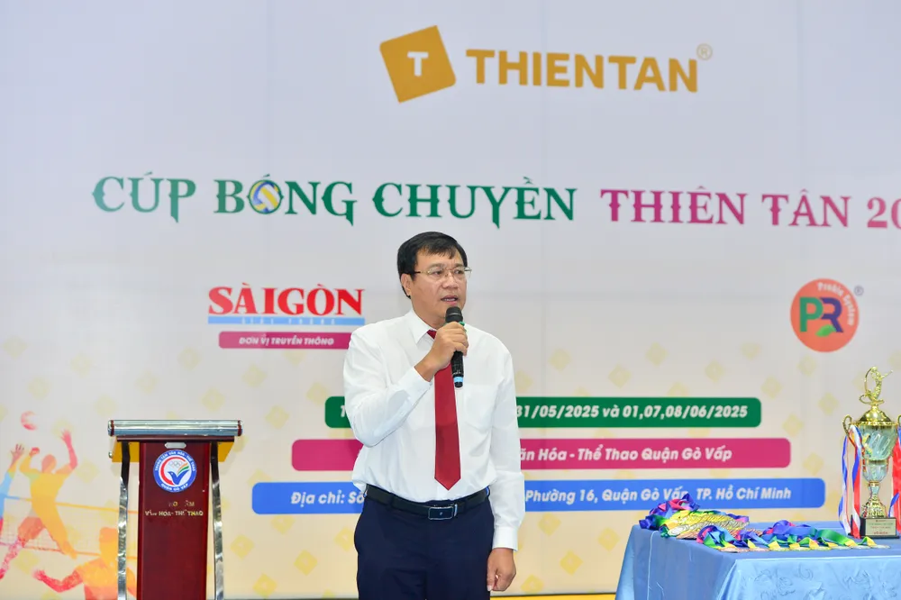 Ông Đặng Hà Việt - Vụ trưởng Vụ Khoa học công nghệ, Đào tạo và Môi trường, Bộ VH-TT-DL đánh giá cao công tác tổ chức và quy mô của giải. Ảnh: DŨNG PHƯƠNG 1000022309.jpg