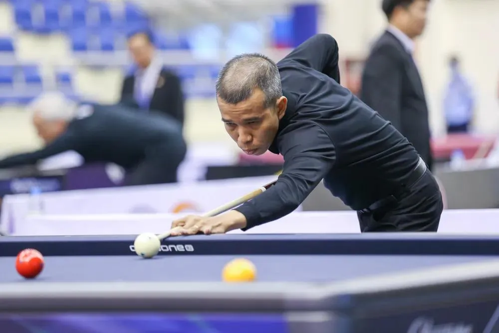 Cơ thủ Trần Quyết Chiến có lần thứ 3 dự World Games. Ảnh: DŨNG PHƯƠNG