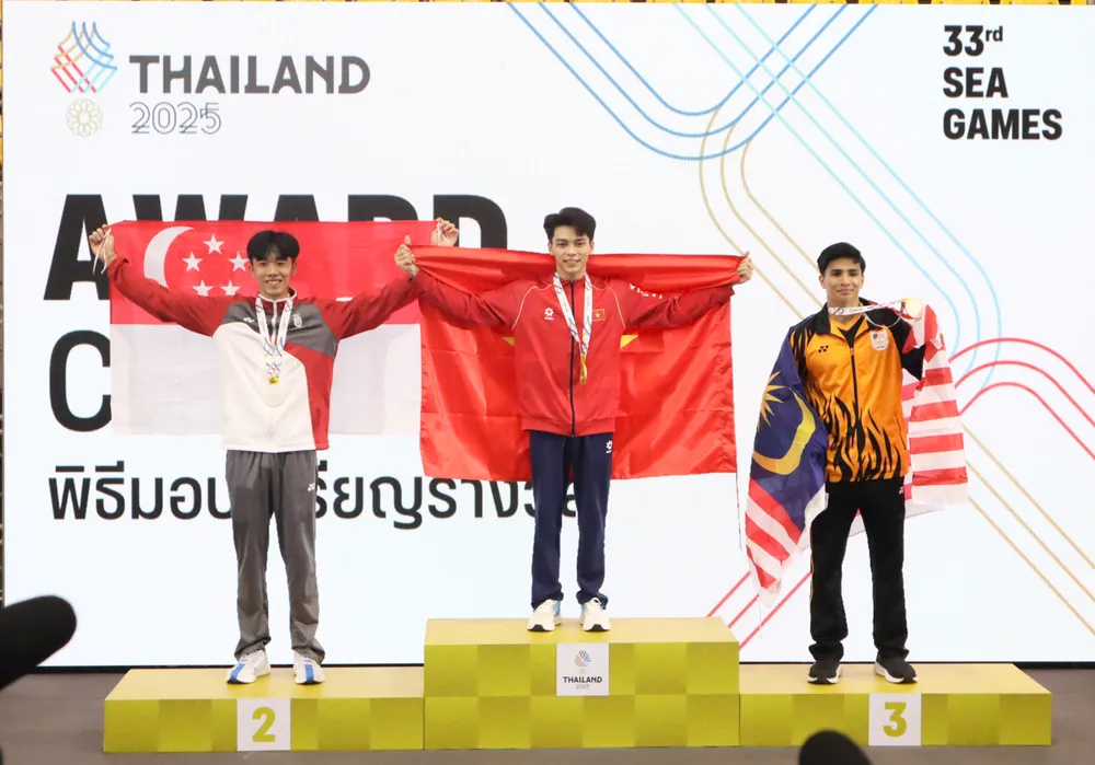 Xuân Thiện bảo vệ thành công HCV ngựa vòng SEA Games. Ảnh: THANH TÙNG 