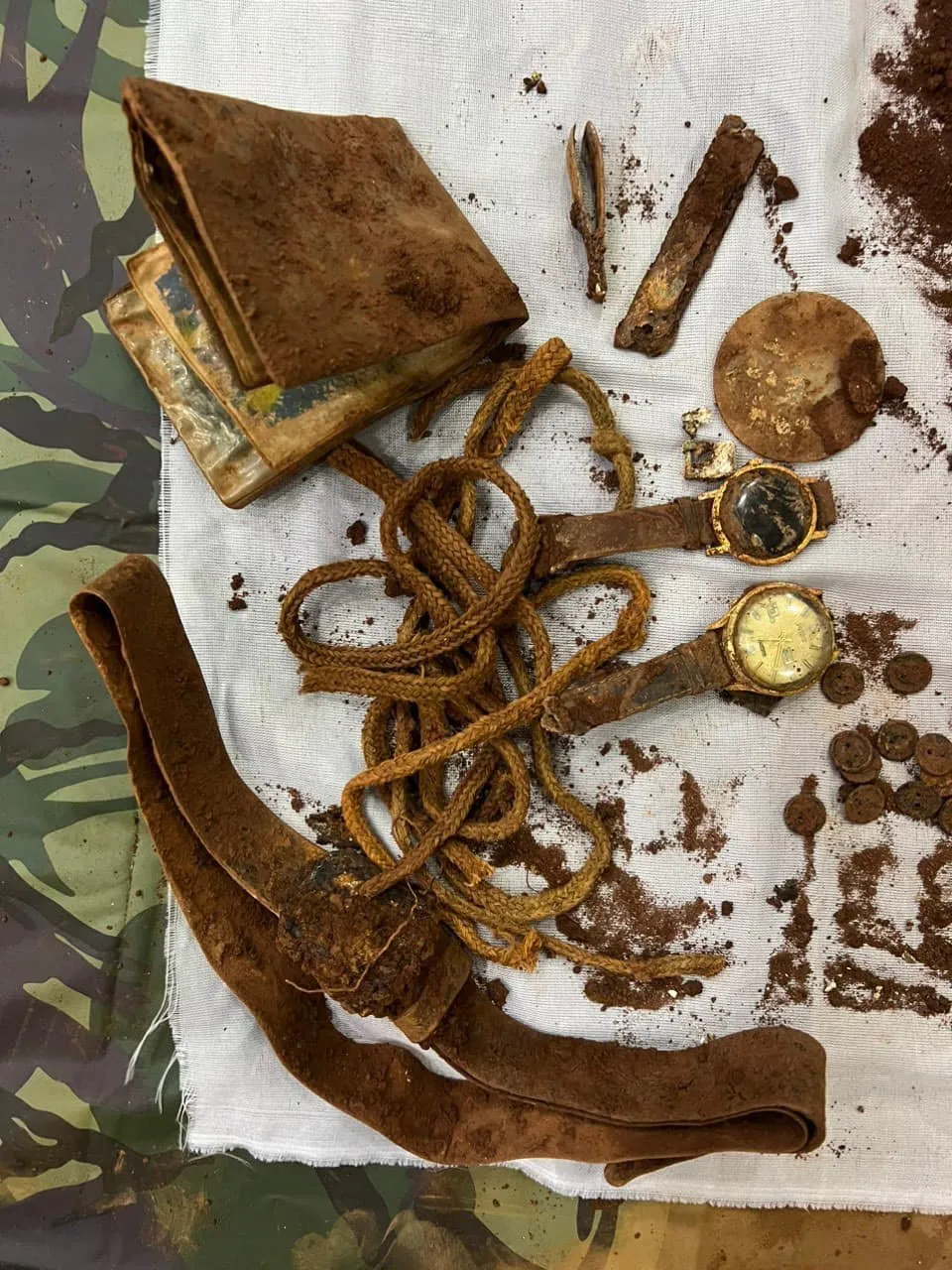 Các di vật được tìm thấy