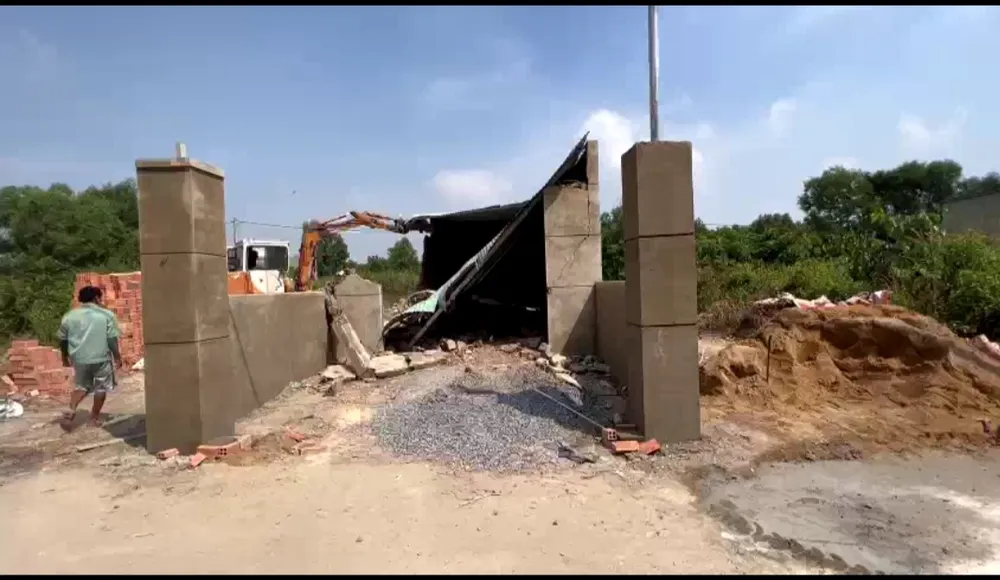 Một công trình xây dựng trái phép tại TP Biên Hoà bị cưỡng chế