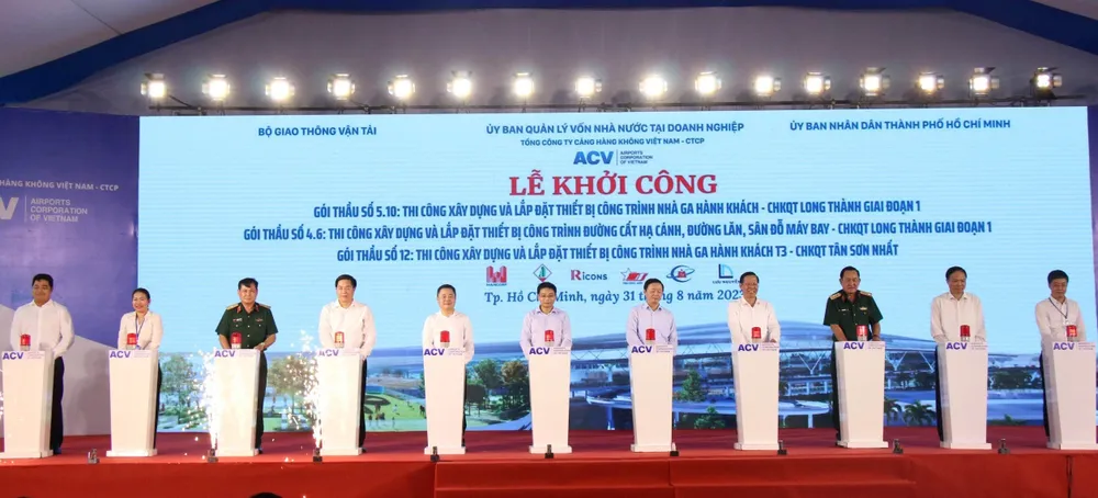 Lễ khởi công gói thầu nhà ga hành khách T3 sân bay Tân Sơn Nhất