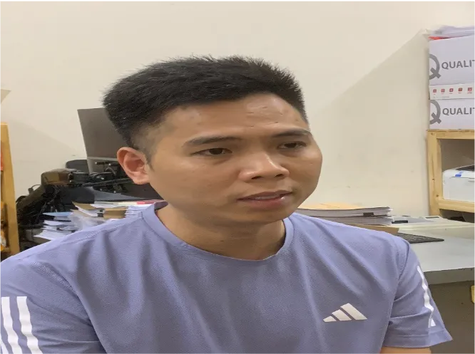Đối tượng Nguyễn Quốc Hùng - người cầm đầu đường dây lừa đảo. Ảnh: Công an cung cấp anh2-17483939375221246956909.png