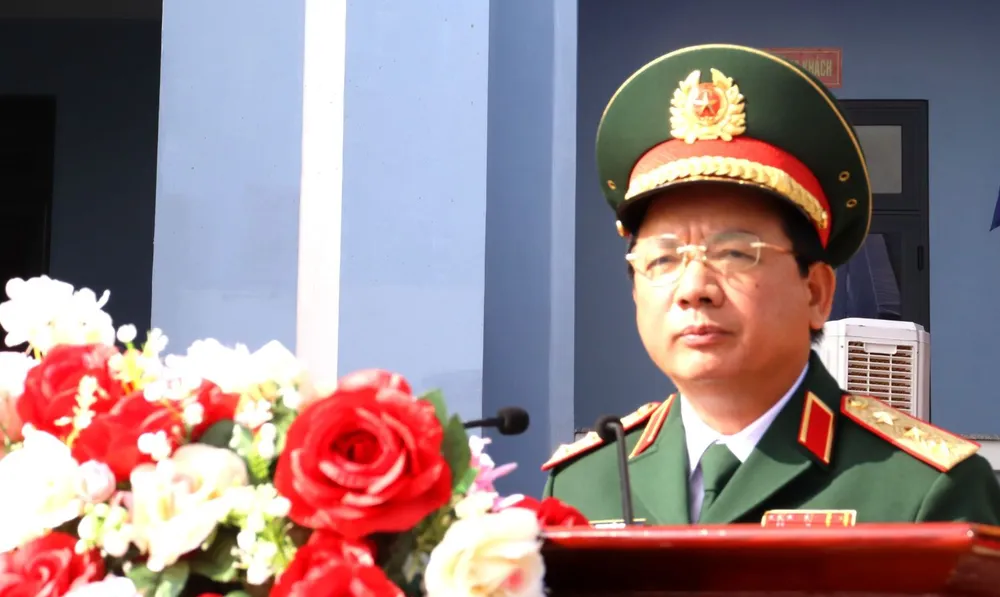 Thượng tướng Trịnh Văn Quyết phát biểu tại buổi lễ 1.JPG