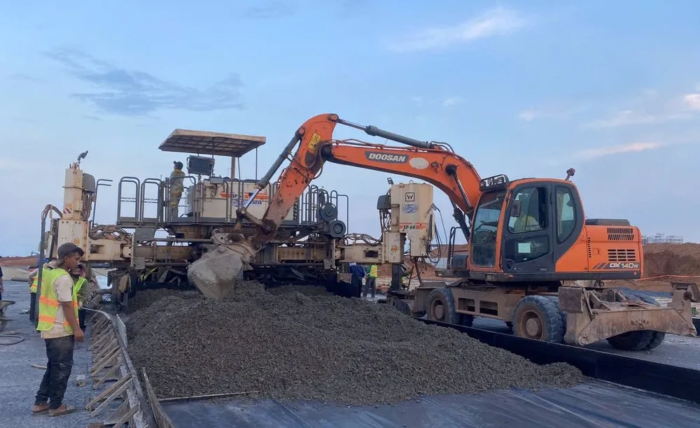 Sân bay Long Thành đang trong quá trình tăng tốc thi công Dự án sân bay Long Thành đang thiếu vật liệu xây dựng .jpg