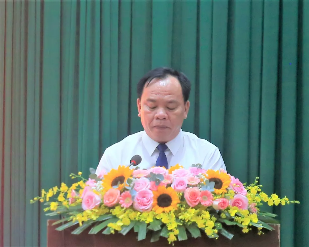 Chủ tịch UBND tỉnh Đồng Nai Võ Tấn Đức báo cáo tóm tắt tình hình kinh tế - xã hội 6 tháng đầu năm và phương hướng, nhiệm vụ 6 tháng cuối năm 2025 _MG_4049.jpg