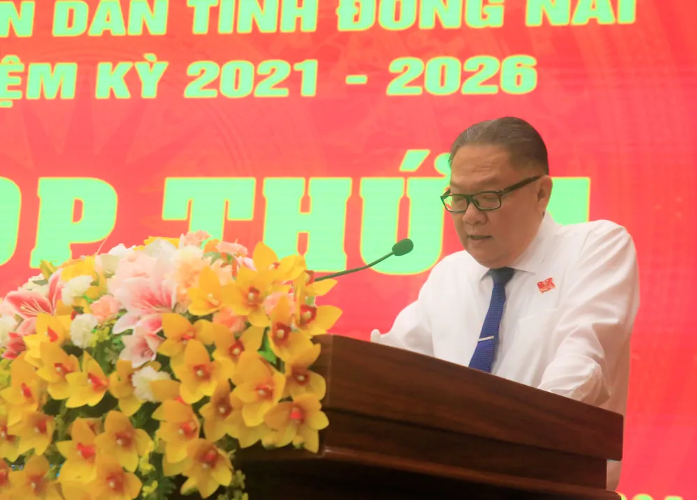 Ông Nguyễn Kim Long, Phó Chủ tịch UBND tỉnh Đồng Nai phát biểu nhận nhiệm vụ Kim Long 3 .JPG