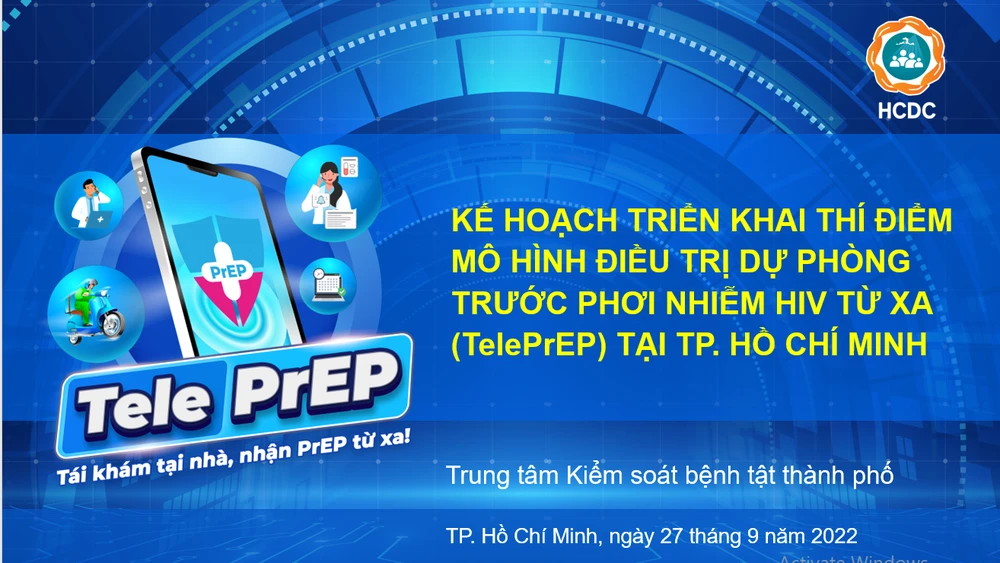 Khởi động triển khai thí điểm mô hình TelePrEP tại TPHCM