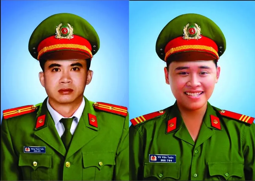 Thăng cấp bậc hàm cho hai chiến sĩ hy sinh khi làm nhiệm vụ ảnh 1 Thăng cấp bậc hàm cho hai chiến sĩ hy sinh khi làm nhiệm vụ ảnh 1