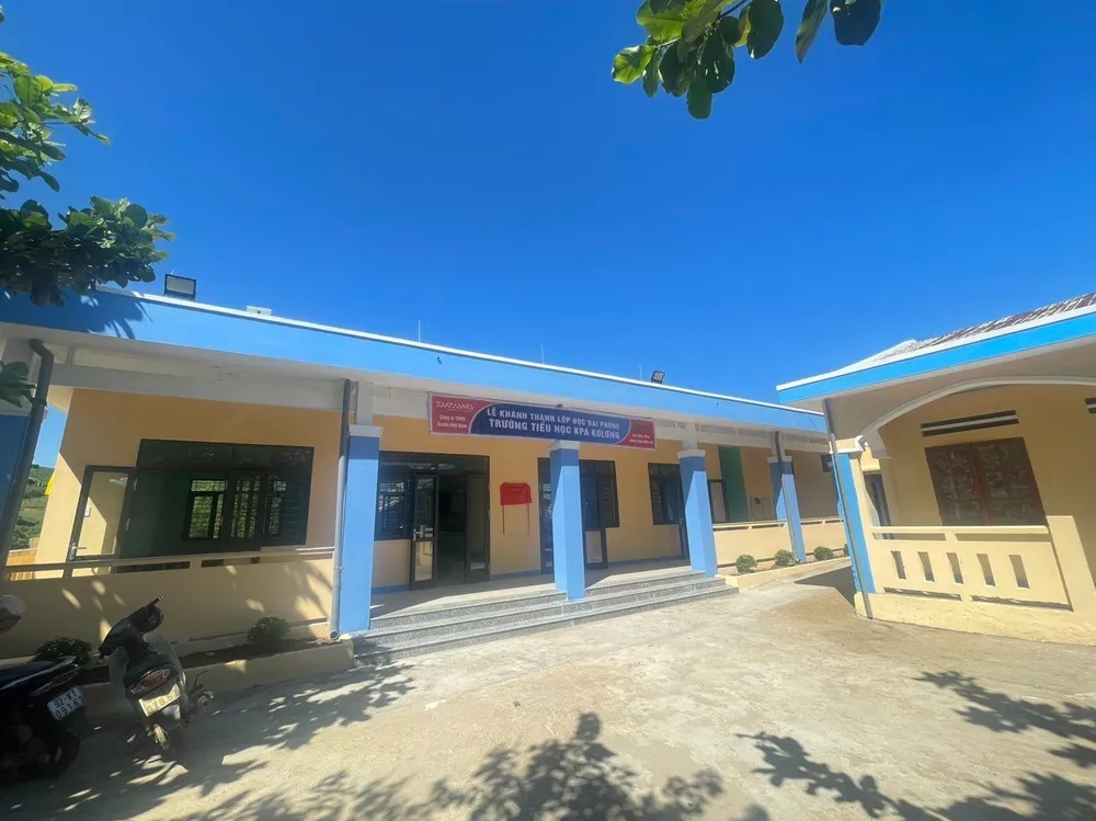 Điểm trường thôn Gia Cao được đầu tư xây mới hơn 1,2 tỷ đồng