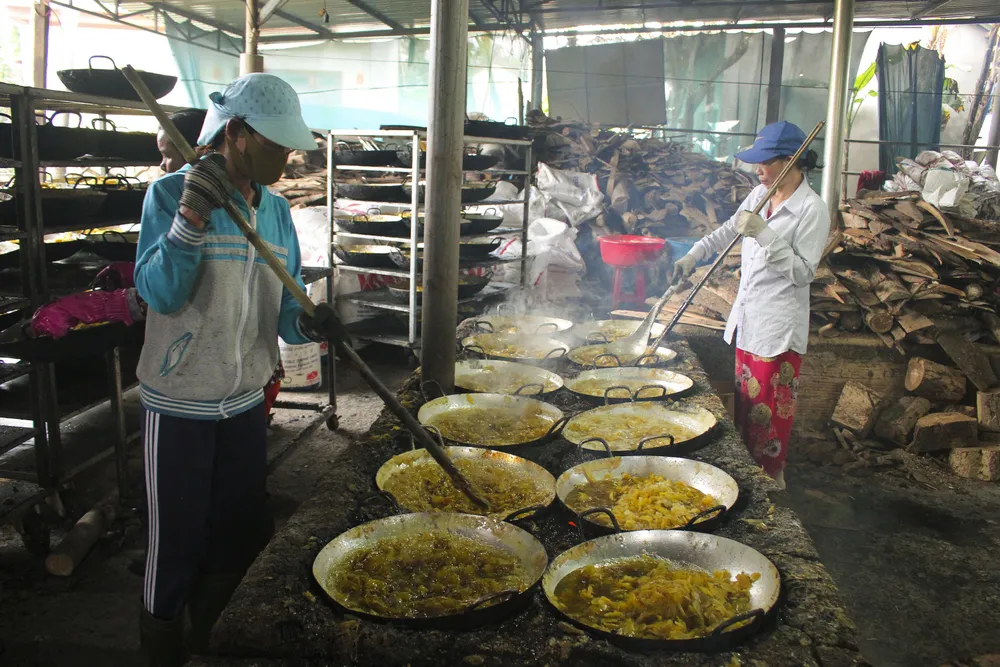 Làng nghề sản xuất mứt gừng Mỹ Chánh tất bật vào vụ tết ảnh 4