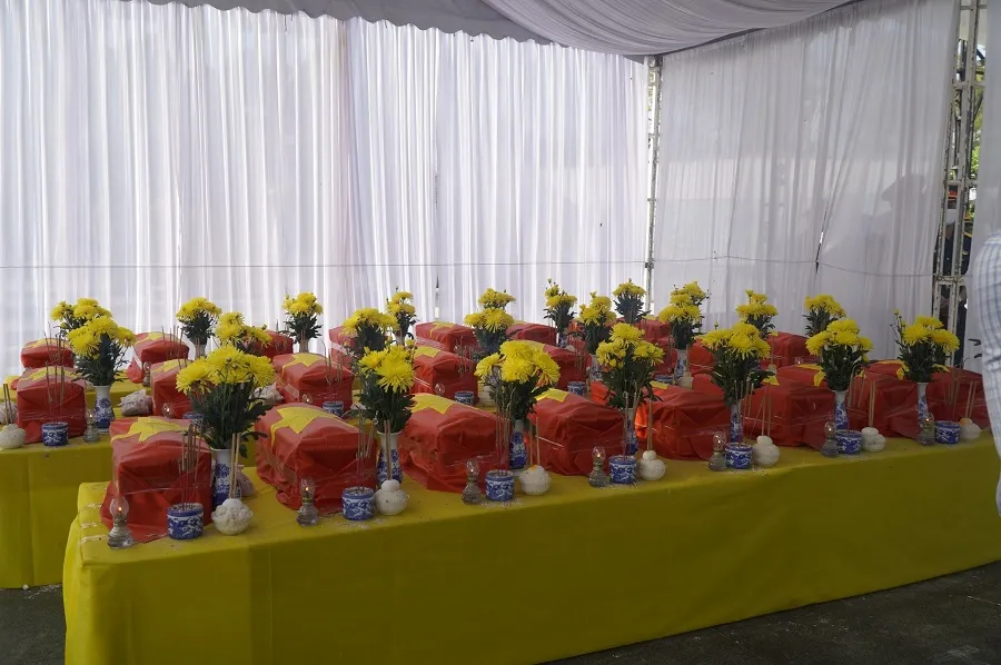 Quảng Trị: Truy điệu, an táng 24 hài cốt liệt sĩ hy sinh tại Lào  ảnh 1